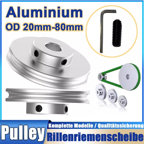 Aluminum rillenriemenscheibe - aluminum, u-rillenriemenscheibe